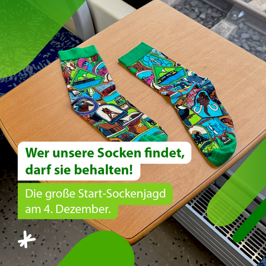 Jetzt die heißbegehrten Socken finden! Am 4. Dezember habt ihr die Chance!