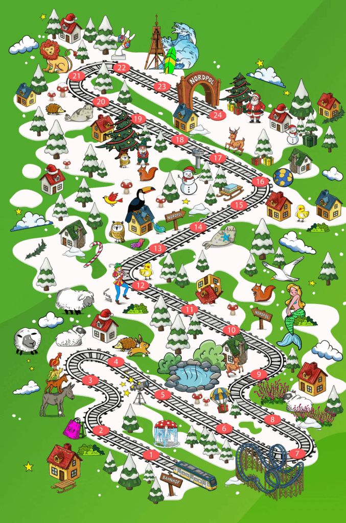 Zugfahrt zum Nordpol